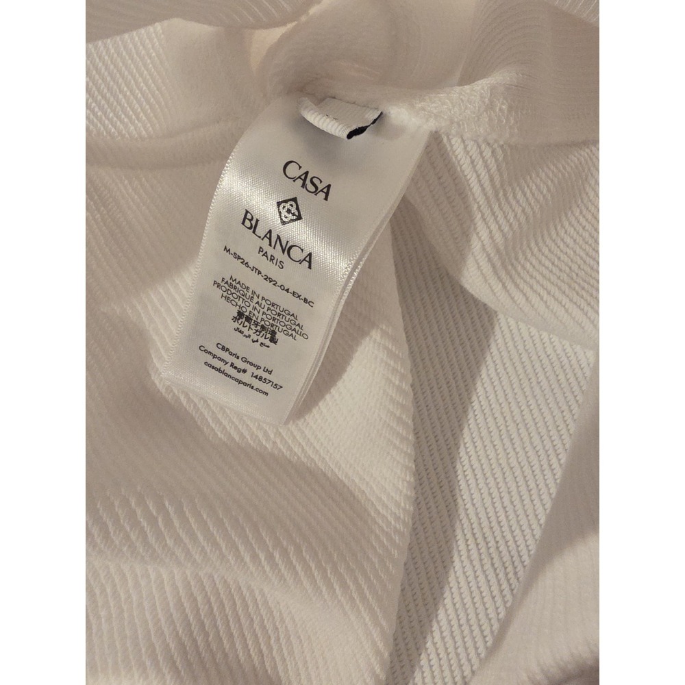 CASABLANCA White Innocence Triangle Hoodie New & Authentic - Picture 5 of 9